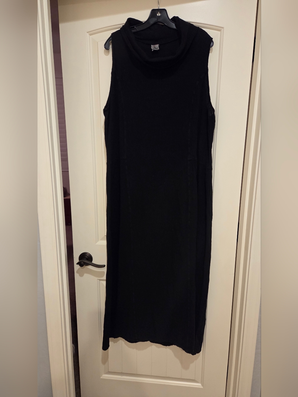 Manta del Lago Gauze Black Sleeveless Maxi Dress, NEW WITH TAGS, XL!